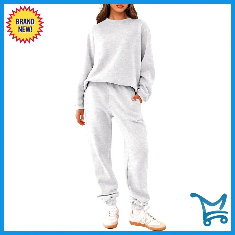 Oversized Sweatsuit Set Loose Fit Lounge Wear Two Piece Outfit Y2K Chic